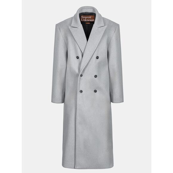 Source Unknown Oversized Wallis Grandpa Wool Blend Coat Small - Picture 1 of 6